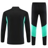 Barn Manchester United Trainings Sweatshirt Quarter-Zip 2023-24 Svart